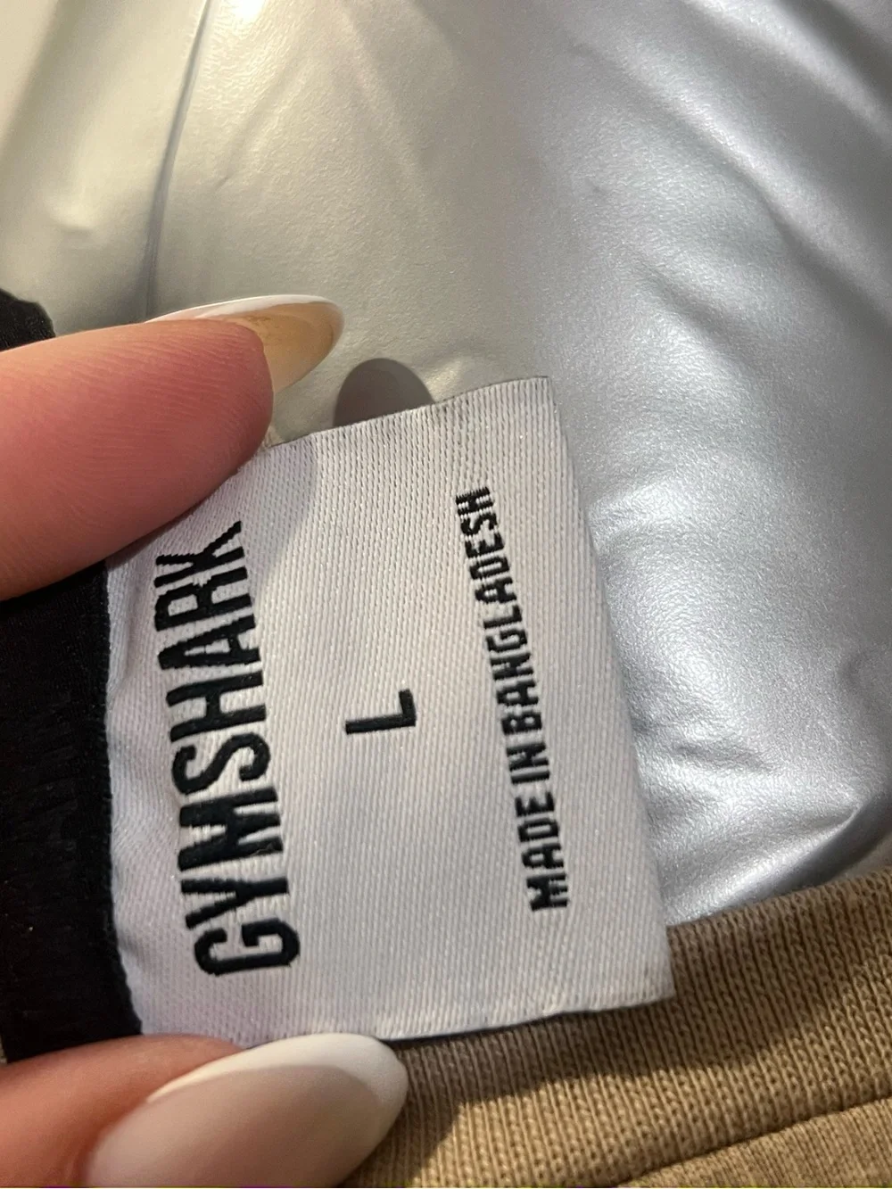 Gymshark Men’s Oversized Graphic Muscle Tank Beige Size L